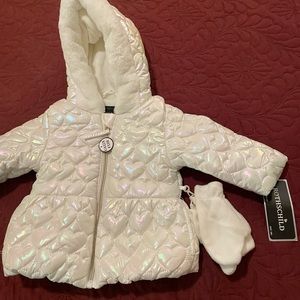 new 12 month size white jacket. nwt